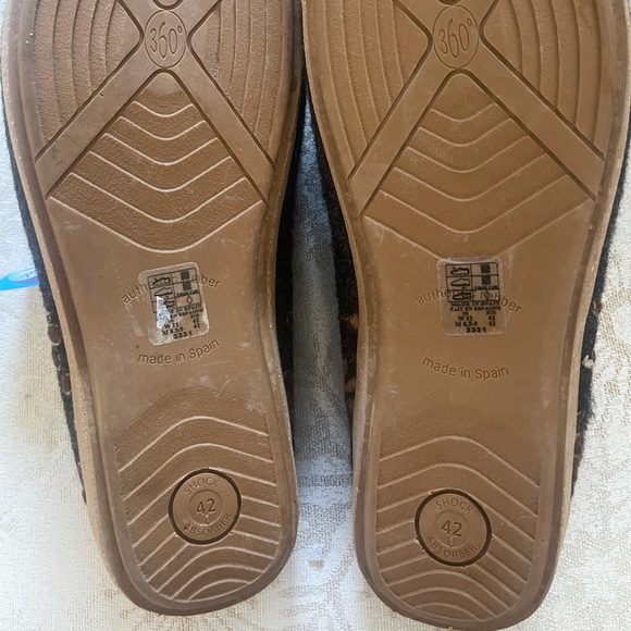 Taos Embroidered Wool Clogs - Woolderness 2 Charcoal EU42 US Womens 11 - Picture 6 of 9